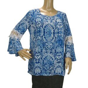 Zac & Rachel Hi-low Long Sleeve Blouse